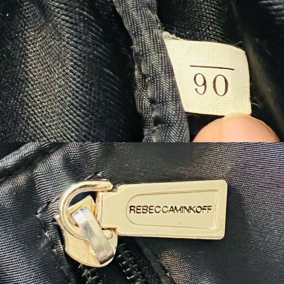 Rebecca Minkoff Black And Red Nylon/Leather Shoulder Bag - Picture 11 of 11